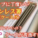 【ダイソー新商品】収納ケース付でアウトドアに最適なステンレス箸が発売。【キャンプ道具】【ステンレスギア】【100均アウトドア】#315