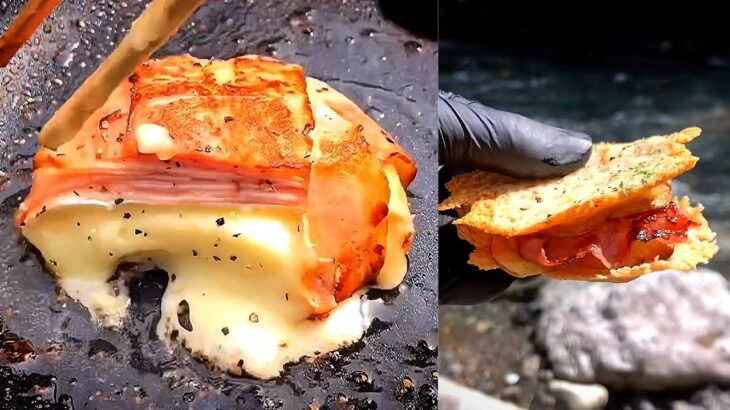 ベーコンをカリッカリに焼くとチーズが生き生きとする料理2選｜Crispy bacon and cheese