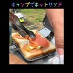 【キャンプ飯】バウルーでサーモン＆ピクルスのホットサンド #Shorts