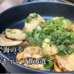 【キャンプ飯】ホタテに牡蠣に餃子…焼くだけ料理！！