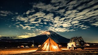 【ソロキャンプ】真冬のふもとっぱらで富士山と絶品ダッチオーブン料理/ほうとう・ジャンボつくね・カプレーゼ