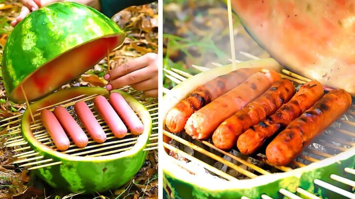 ユニークなアウトドア料理　賢いキャンプのライフハック