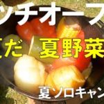 【夏だ夏野菜を食おう】ダッチオーブン料理で旨味100倍濃縮　ソロキャンプ飯