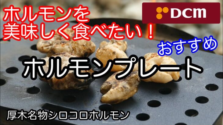 【キャンプ道具】 DCM ホルモンプレート さすがホルモン専用 おいしく焼けます！