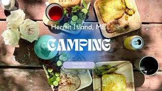 Hermit Island, ME Camping! Cooking!!/メイン州二人キャンプ料理!　#duo-camping #campingcooking #nycvlog #spanish