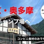 【ソロキャンプ】氷川キャンプ場　コンビニ食材で楽々キャンプ