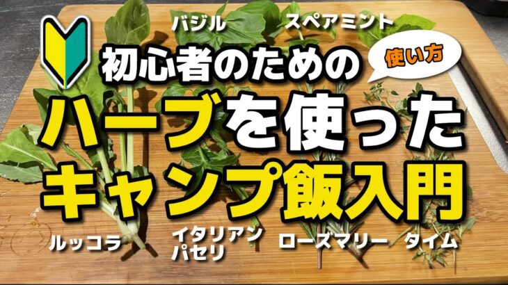 キャンプでハーブを使おう！初心者のためのハーブを使ったキャンプ飯入門