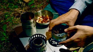 アルストと小さな焚き火のシンプルソロキャンプ