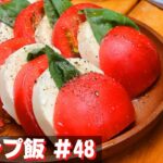 【簡単おつまみキャンプ飯】#48 カプレーゼ♪ ソロ & ファミリー おすすめ簡単キャンプ料理✨　★スキレット料理★　☆Japanese camping food