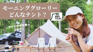 【キャンプ初心者夫婦】愛用モーニンググローリーTCのテントレビュー🏕 ✨