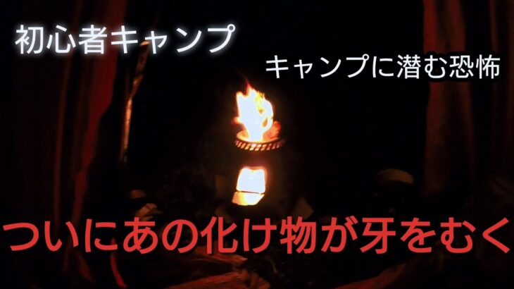 初心者キャンプ🔰まさかあの化け物に襲われるとは