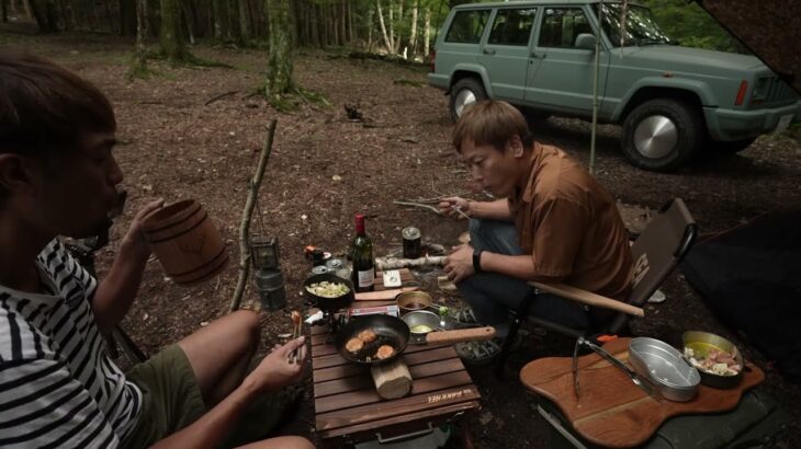 スウェーデントーチと美酒と新ジャンルキャンプ飯飲み食いの夜