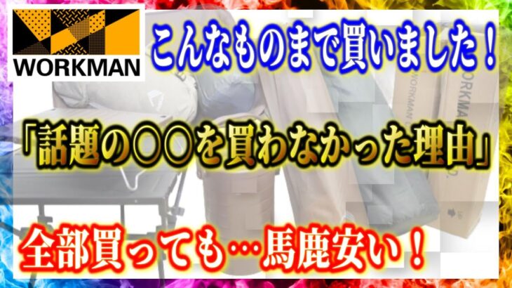 ワークマンキャンプ道具総まとめ！私が超人気の〇〇の購入を見送った理由とは…？