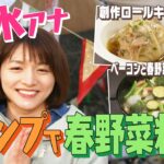 【キャンプ飯】清水アナが絶品トルコ料理に挑戦！【創作ロールキャベツ＆ベーコンと春野菜のエチュベ】OA未公開