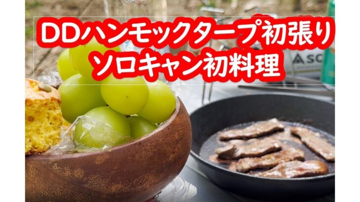 ソロキャン料理に初挑戦！果たして・・・・#camp #soto #キャンプ料理　#デイキャン