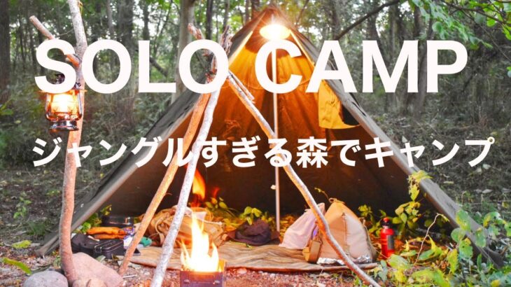 『ソロキャンプ』ジャングルみたいな所でキャンプ！！solocamping!!#キャンプ道具 #野営 #ソロキャンプ