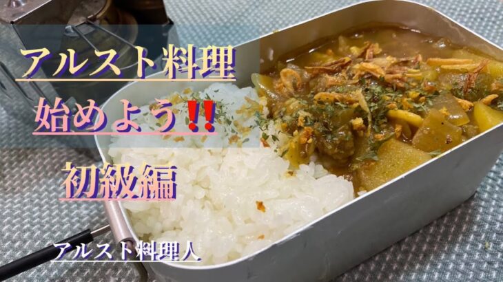 【キャンプ料理】アルストデビューはメスティンで欧風カレー‼️