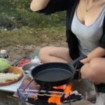 【キャンプ女子】キャンプ初心者の肉料理と焚き火と楽しみにしていた日本一の星空