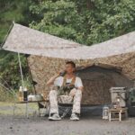 【ソロキャンプ】キャンプギア紹介🏕雨でもDDタープで楽しむキャンプスタイル🔥