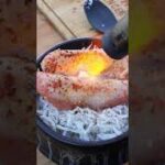 ガスバーナーで作る明太バターしらす丼　　#ソロキャンプ #camping #bushcraft#焚火 #Shorts#キャンプ飯 #キャンプ #キャンプ料理 #焚き火#朝食#明太子