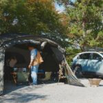 【ファミリーキャンプ】初心者必見🔥大型テントで絶景キャンプを楽しむスタイル🏕キャンプ料理