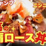 【ソロキャンプ#75】至高の牛肩ロース丼を作ってみました！！ソロキャンプで簡単にできました＾＾