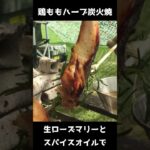 焚き火料理の決定版！鶏ももハーブ吊るし焼