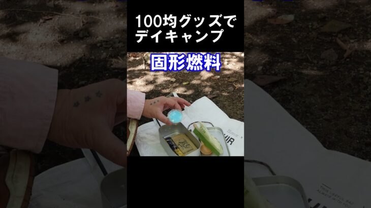 100均キャンプ道具でデイキャンプ　#shorts #ソロキャンプ #キャンプ