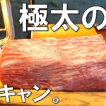 ソロキャンプでローストビーフを作ってみたら口の中でとろける美味しさだった【福岡県、昭和の森、ステーキ、ローストビーフ】