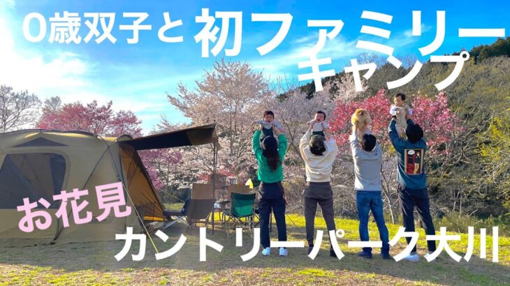 【初心者ファミリーキャンプ】桜の綺麗なキャンプ場で初めてのファミリーキャンプ