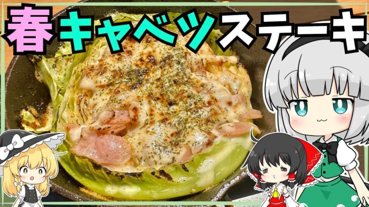 【キャンプ飯】妖夢は春キャベツのステーキを作るみょん！【ゆっくり実況】