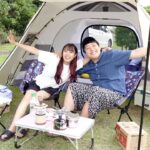 キャンプ初心者のアラサー夫婦！2人だけで初キャンプに挑戦🏕️💜最高すぎた！