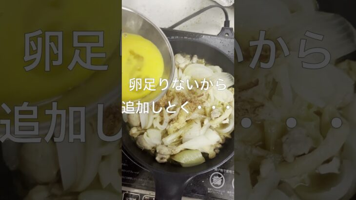 【初心者簡単料理・ズボラメシ】　飯テロ注意！雑に作ってもうまい親子丼　　 #short