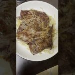 【初心者簡単料理・ズボラ・肉爆食】　飯テロ注意！！簡単！ステーキ！夏は肉が食いたい　　　#short