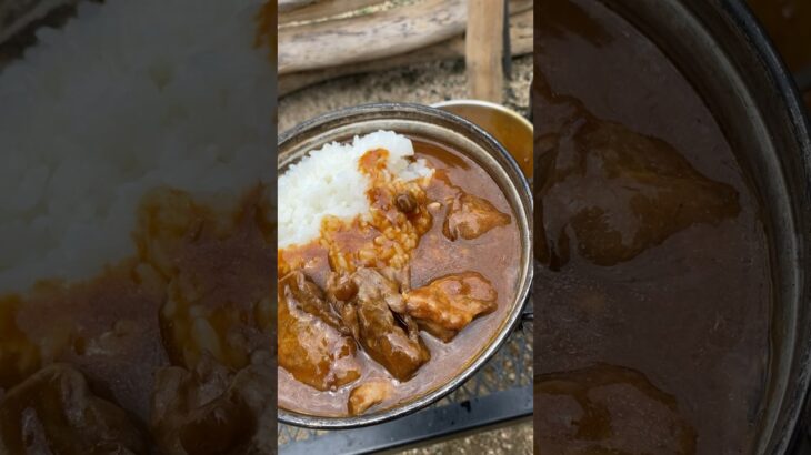 キャンプ初心者レトルトカレーを贅沢カレーにする！ #キャンプ飯