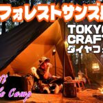 新幕❗️ダイヤフォートTCを張ってブッシュクラフトソロキャンプ🏕️【キャンプ】フォレストサンズ長瀞