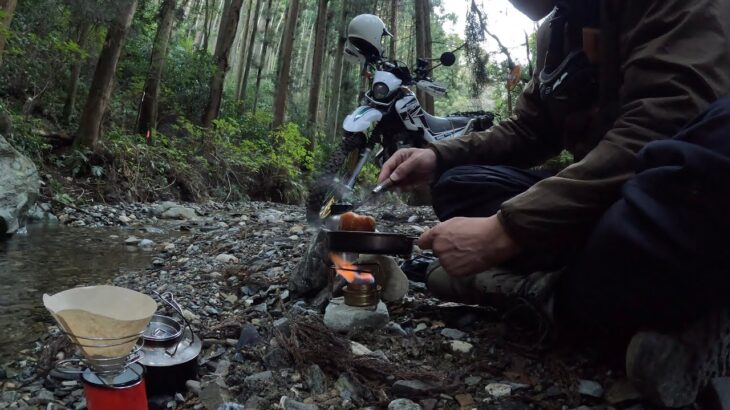 🌲林道ツーリングでよくある事…🏕️🌲#キャンプ #バイク#outdoors #林道ツーリング