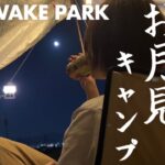 【ソロキャンプ】 中秋の名月で絶景月見酒【西のほったらかし OIWAKE PARK】