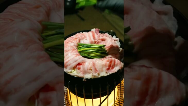 【キャンプ飯】炊き肉知ってる？ pork hot pot🍲 日本火锅　일본 냄비 #cooking #foodie #food #asmr #camp #캠프 #營地 #露營