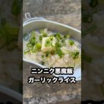 【キャンプ飯】 ニンニク 悪魔飯 ガーリックライス ワークマン 野営飯盒 で大量にんにく 猫 が近寄ってきた