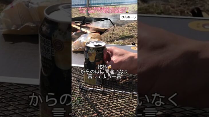 【ソロキャンプ】乾杯(キャンプあい)🍻からの、これ言ってしまうよね…｜〜2023.11 デイキャンプ切り抜き〜