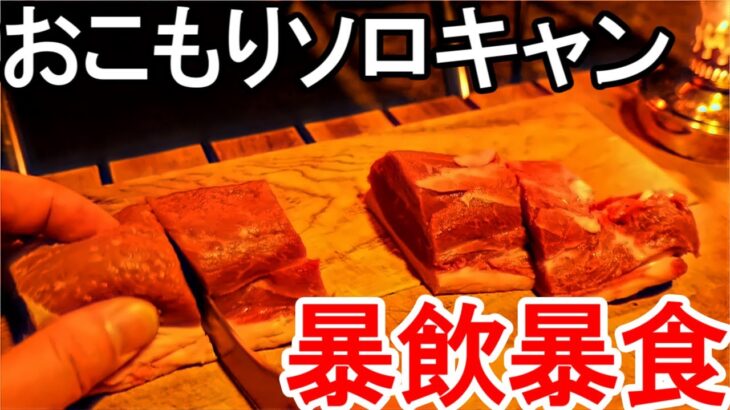 薪ストーブおこもりソロキャンプでコトコト煮込み料理