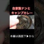 自家製ナンとキャンプ用カレー具材でビーフカレーを作る #Shorts