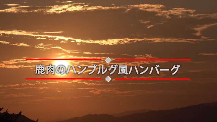 ジビエもおいしく料理しちゃいますよ！鹿肉のハンブルグ風ハンバーグ