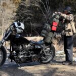 自作バッグと自作道具で旅に出るバイクミニマムソロキャンプMotorcycle Solo Camping on a trip with homemade bags and equipment.