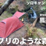 【ソロキャンプ第３２回】鳳来の森　愛知県新城市×ローベンス　tor3　ジブリのような森で