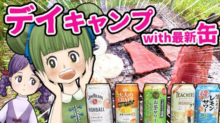 【デイキャンプ】キャンプ初心者が最新の缶カクテルを飲みながらBQQしたら最高だった…