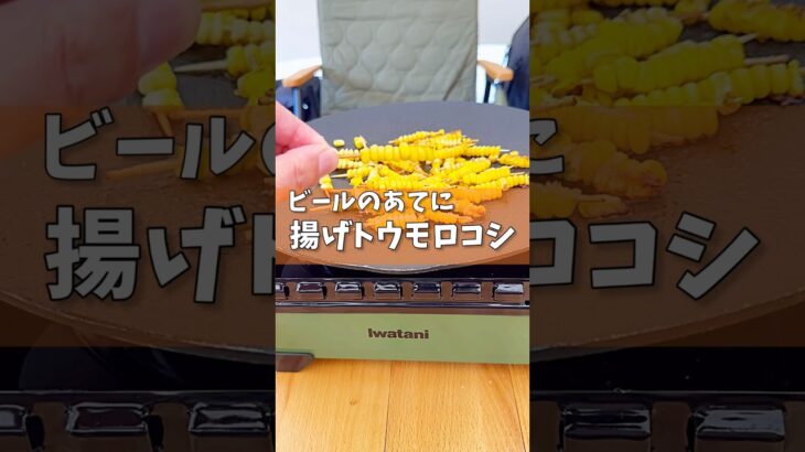 【キャンプ飯】ビールのあてに揚げトウモロコシ！