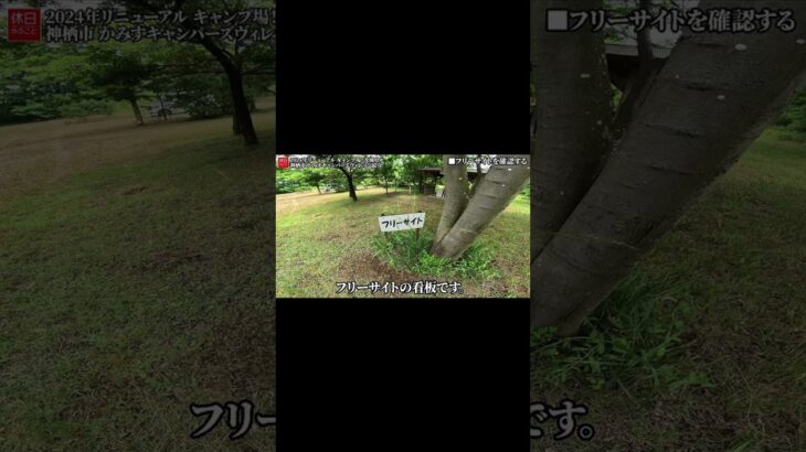 1558-2【キャンプ】【4K】2024年リニューアル キャンプ場！茨城県神栖市 かみすキャンパーズヴィレッジ紹介 #shorts  #アウトドア #キャンプ道具 #キャンプ