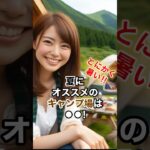 【必見！】真夏のキャンプ場の選び方は！？　#shorts